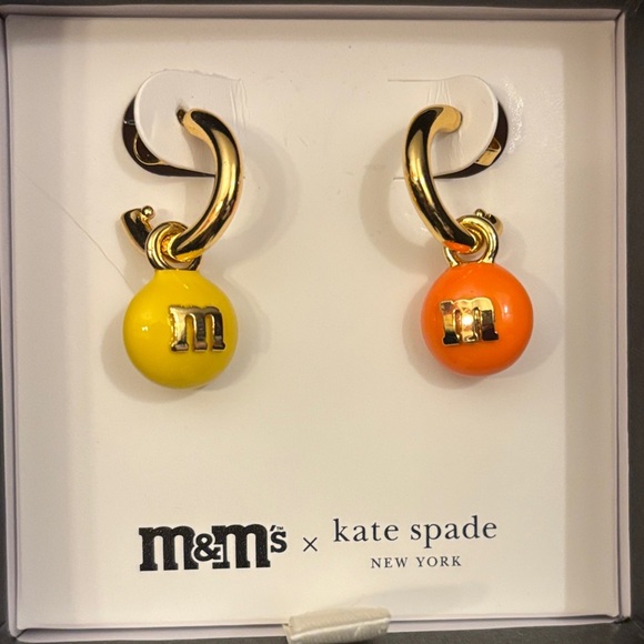Kate Spade x M&M's Vibrant Yellow and Orange Earrings - Picture 2 of 2